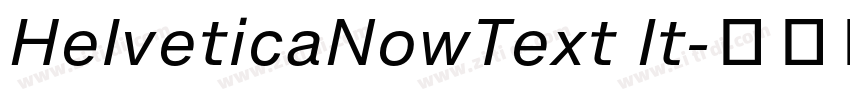 HelveticaNowText It字体转换